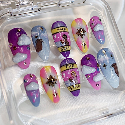 The Star – Tarot Series – Handmade Luxe Press Ons