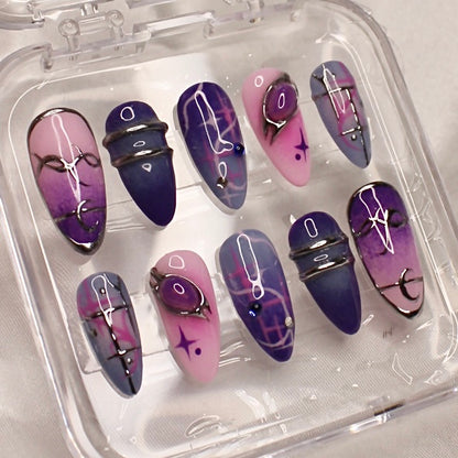 Cyber Pulse - Handmade Luxe Press Ons