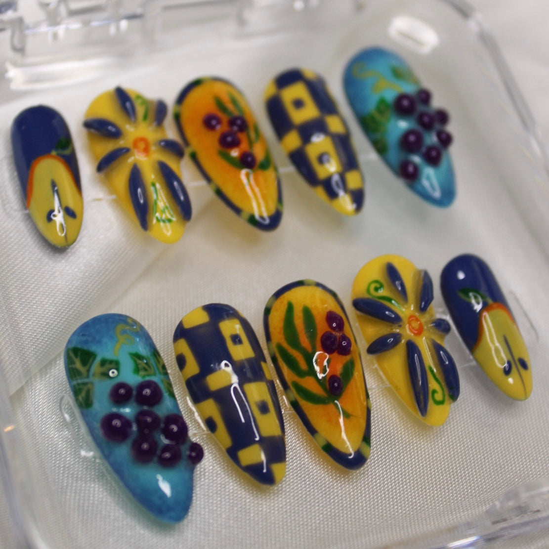 Sun Tiles - Handmade Luxe Press Ons